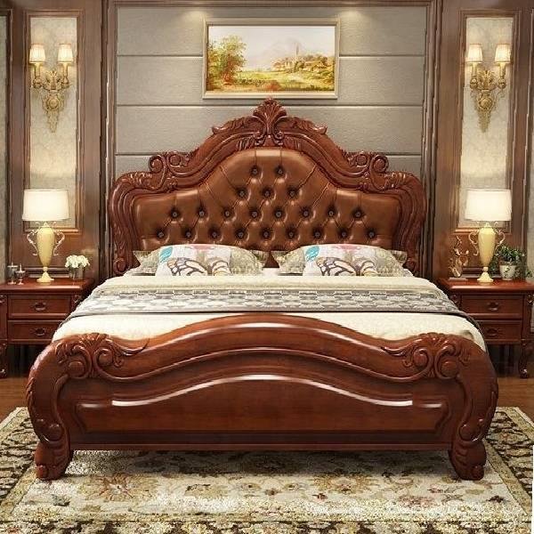 Wooden Double Bed - image 2