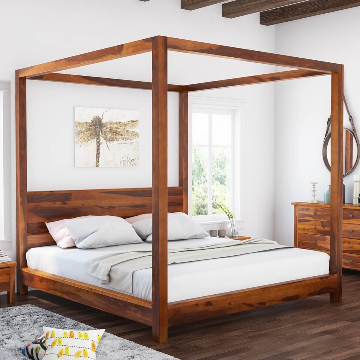 Wooden Double Bed - image 3